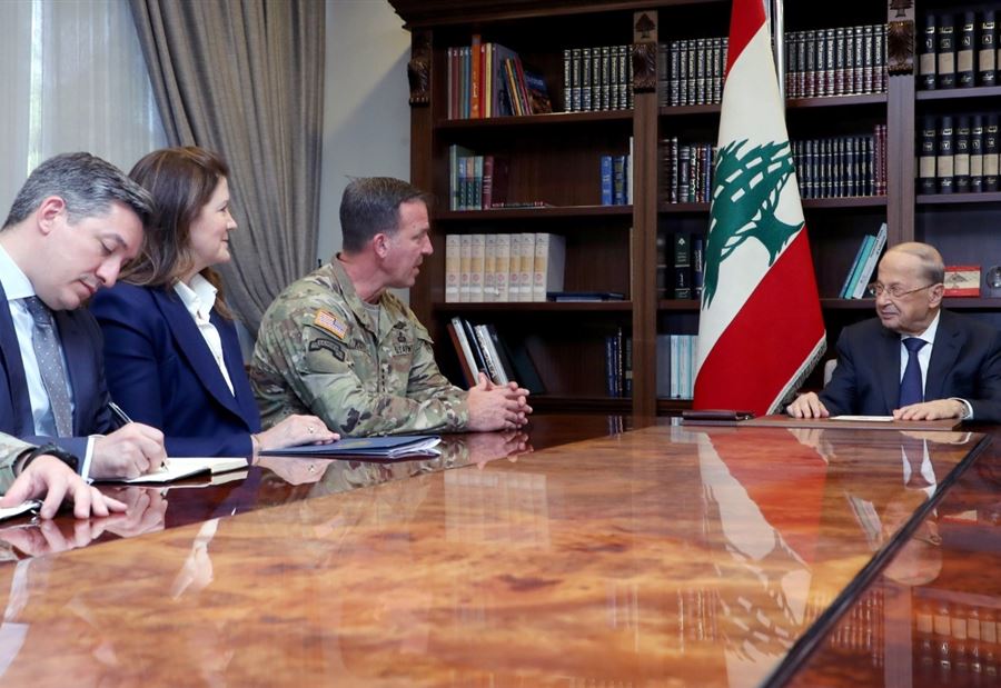 عون خلال لقائه شيا... لمعاودة هوكشتاين مساعيه! 