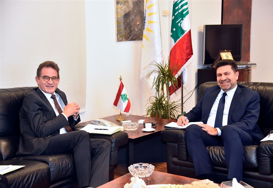  غجر وسفير ألمانيا بحثا في خطة الكهرباء
