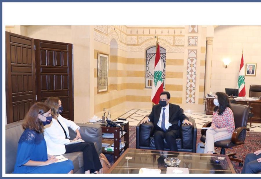 دياب ينوّه بالعلاقات اللبنانية - الفرنسية العميقة دياب ينوّه بالعلاقات اللبنانية - الفرنسية العميقة