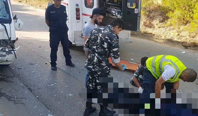بالصور: قتيل بحادث سير في الدكوانة