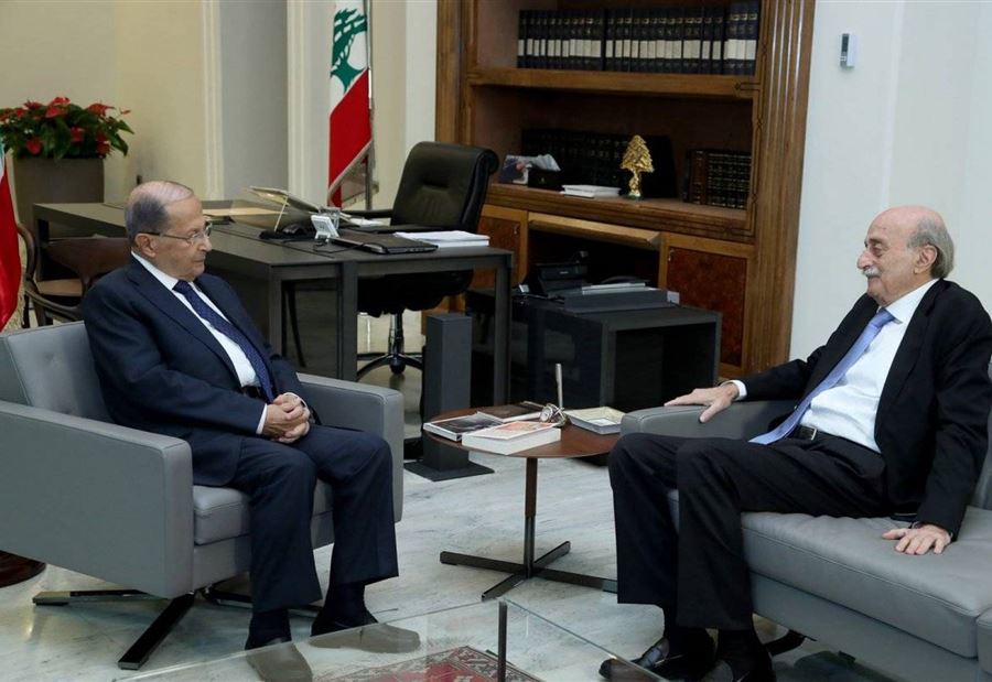 جنبلاط في بعبدا 