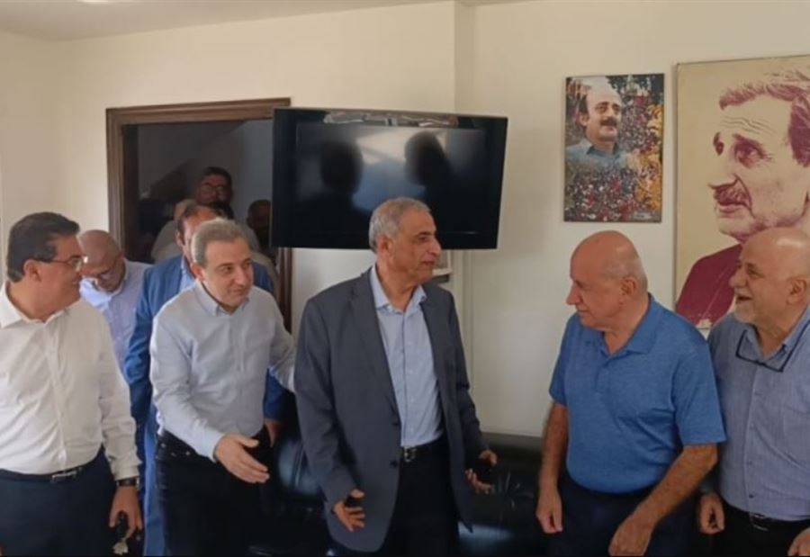 لِـ"ضرورة الضغط الدولي على إسرائيل"... أبو فاعور يستقبل قبلان وهاشم في راشيا