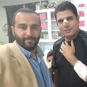 سالم زهران ينجو من حادث سير ويصاب بجروح طفيفة