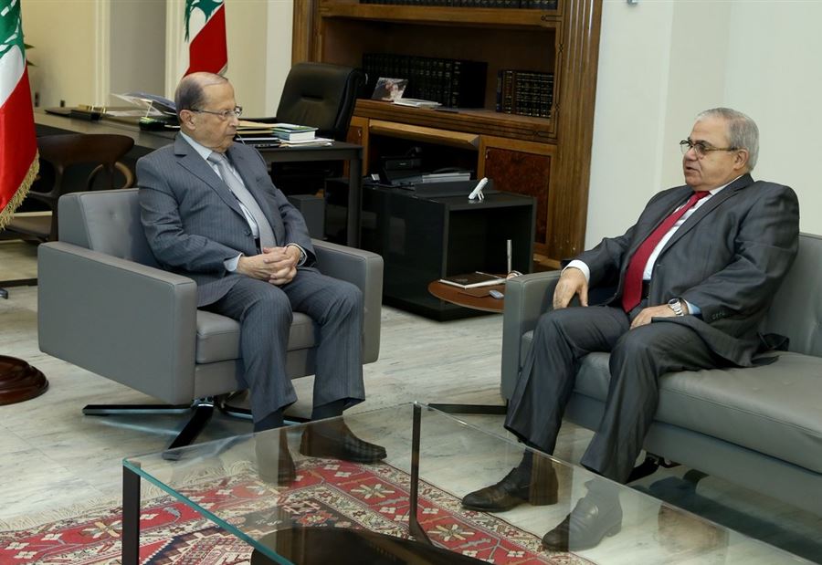 رئيس الجمهورية عرض وماريو عون الوضع العام رئيس الجمهورية عرض وماريو عون الوضع العام