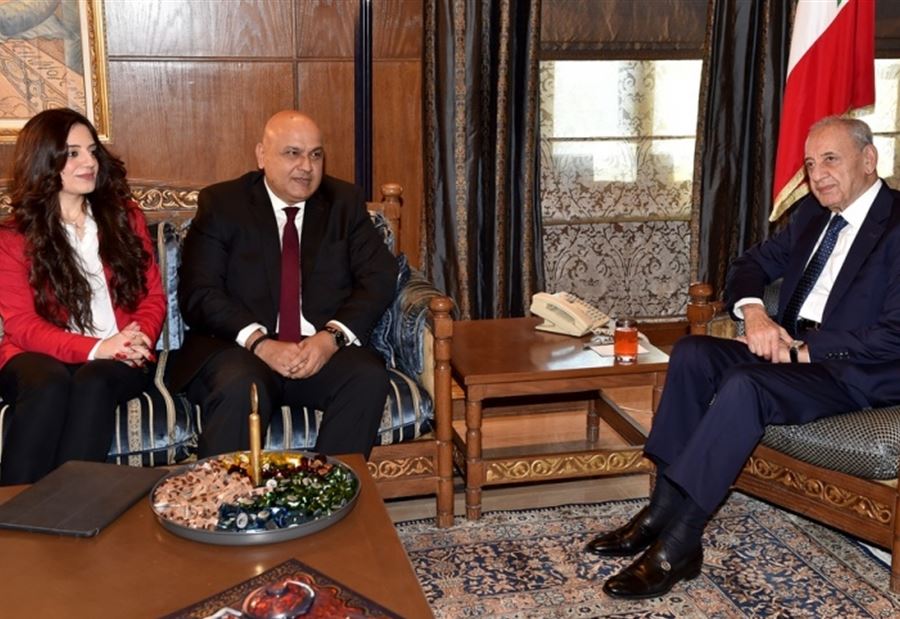 بري استقبل مدير البنك الدولي ولازاريني