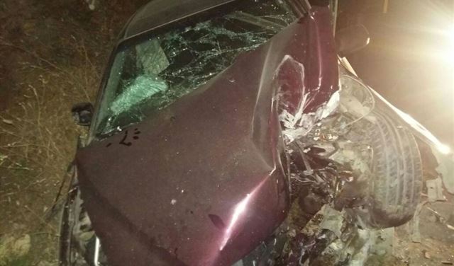 اصابة شخصين بحادث ارتطام على اوتوستراد القلمون