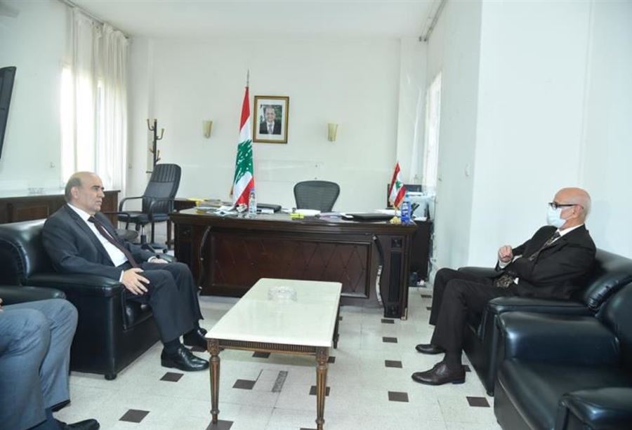 وهبة يلتقي سفيري سوريا و المغرب 