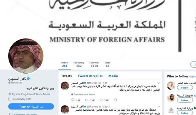 "تغريدة السبهان".. رسالة سياسية ثلاثية الأبعاد