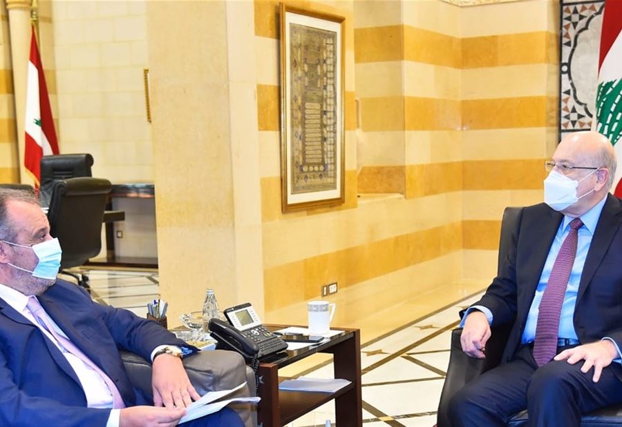 بوشكيان أطلع ميقاتي على نتائج زيارته للعراق