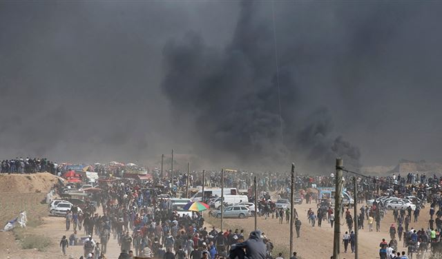 قتلى وجرحى  في "جمعة الغضب" على حدود غزة 