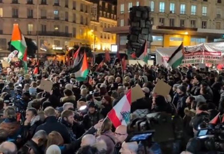 تظاهرات في باريس ضد حفل جمع تبرعات لصالح إسرائيل (فيديو)