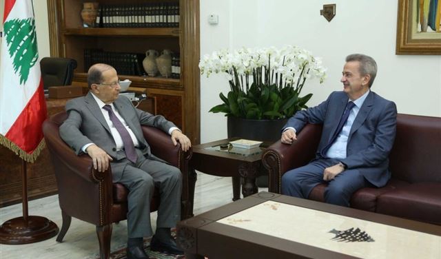 عون يلتقي حاكم مصرف لبنان