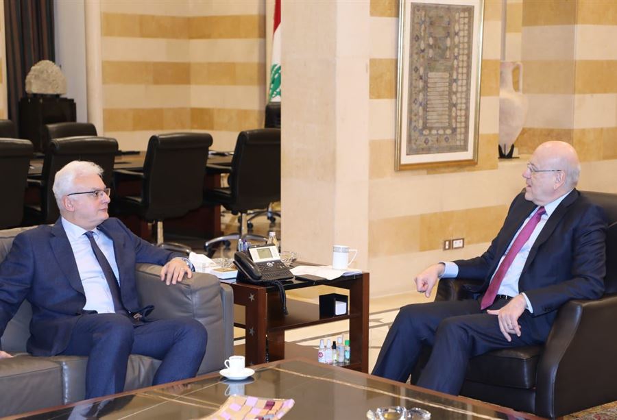 سلسلة لقاءات لـ ميقاتي في السراي الحكومي