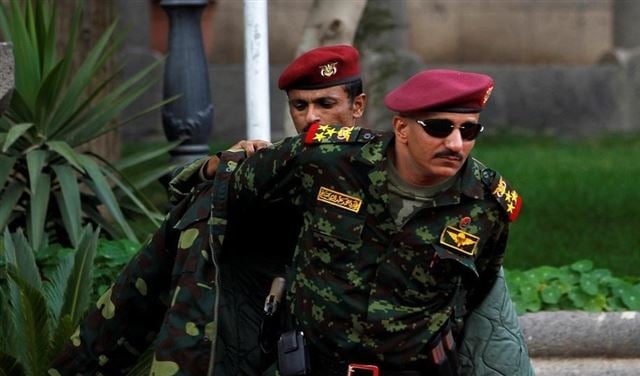 بالصور..  أول ظهور لطارق صالح منذ اغتيال عمه