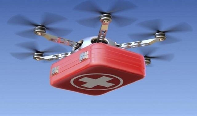 أول خدمة طائرات دون طيار لنقل الدم  أول خدمة طائرات دون طيار لنقل الدم