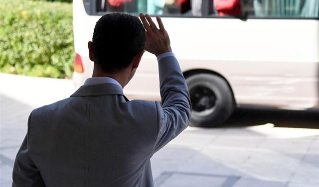 بالصور.. الأسد يستقبل أبناء الشهداء المتفوقين بالصور.. الأسد يستقبل أبناء الشهداء المتفوقين