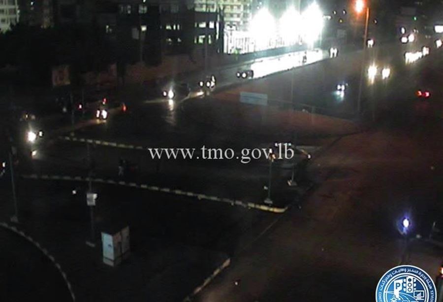 قطع السير عند تقاطع المدينة الرياضية قطع السير عند تقاطع المدينة الرياضية