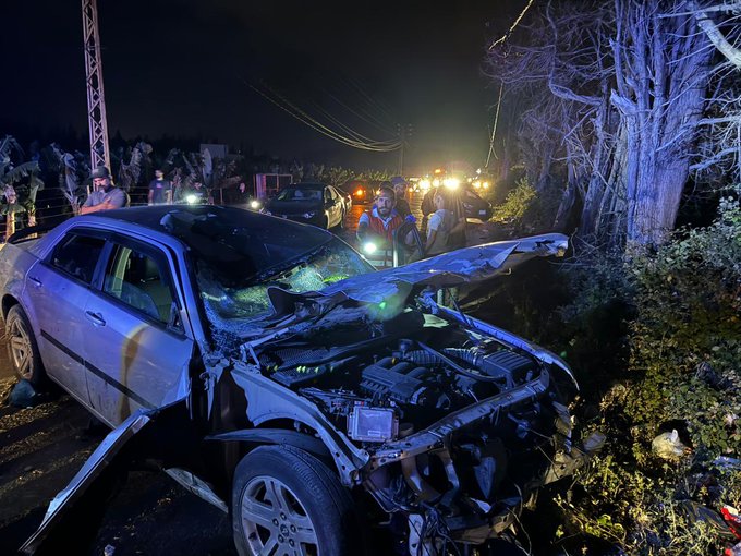 قتيل وجريحان بِحادث سير في صور قتيل وجريحان بِحادث سير في صور