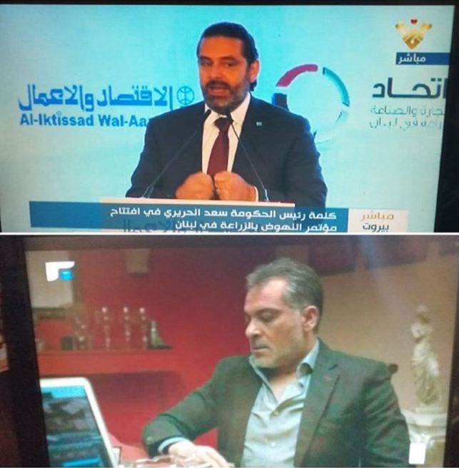 بالصورة: الحريري حاضر على "المنار" ومغيب عن "المستقبل"