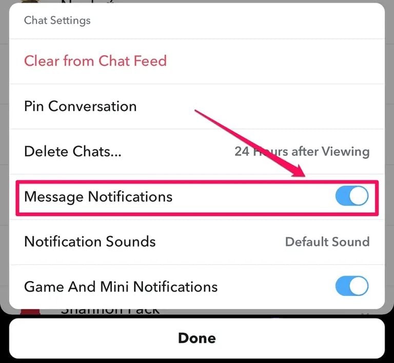 خطوات للتخلص من إزعاج إشعارات سناب شات