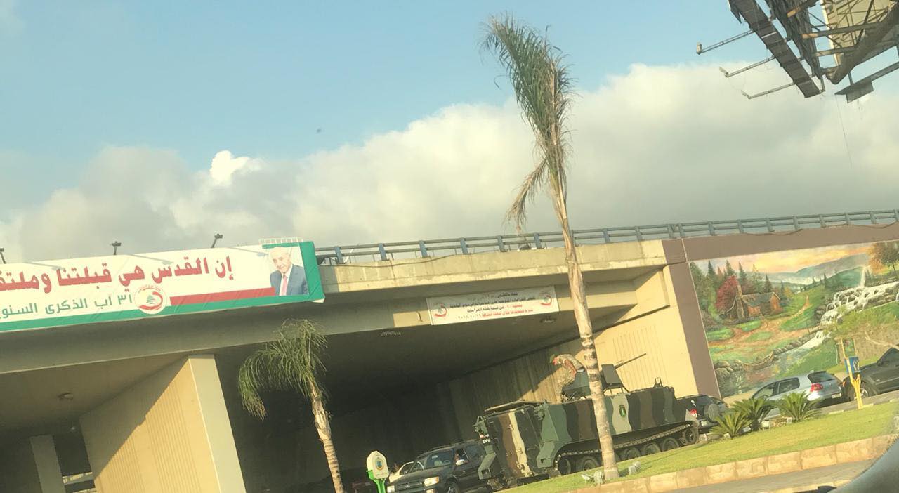 اقفال مداخل الضاحية بالشاحنات منتصف الليل