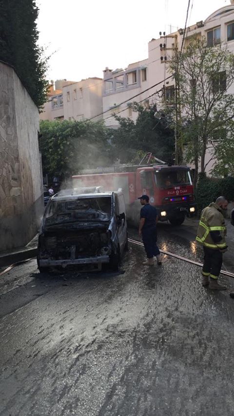 بالصور: حريق فان في المطيلب