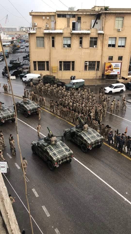 بالصور: هذا ما كان يقوم به الجيش في وسط بيروت 