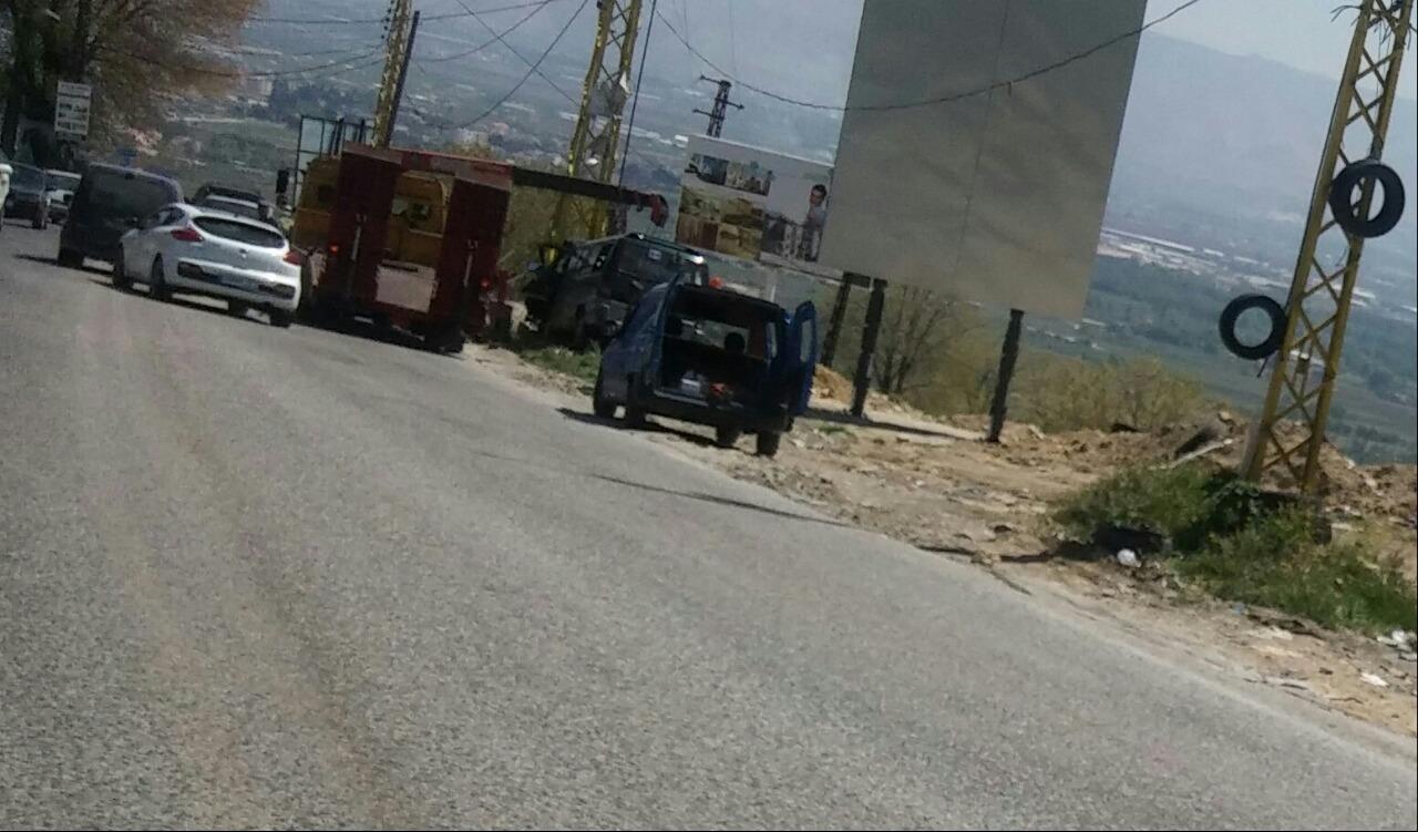 بالصور.. حادث مروّع على طريق ضهر البيدر