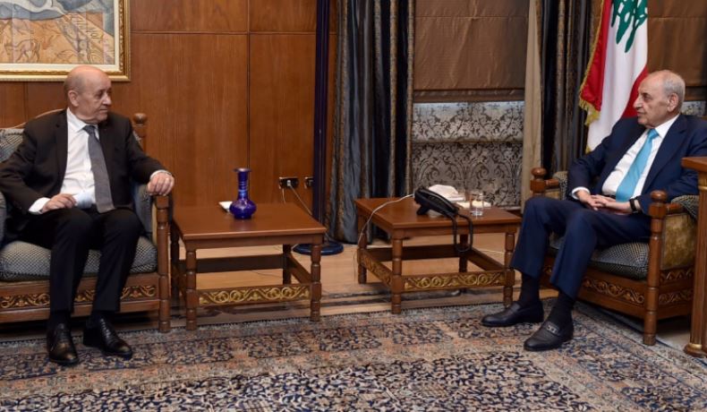 "متمسك بالمبادرة"... لقاءٌ بين بري ولودريان في عين التينة