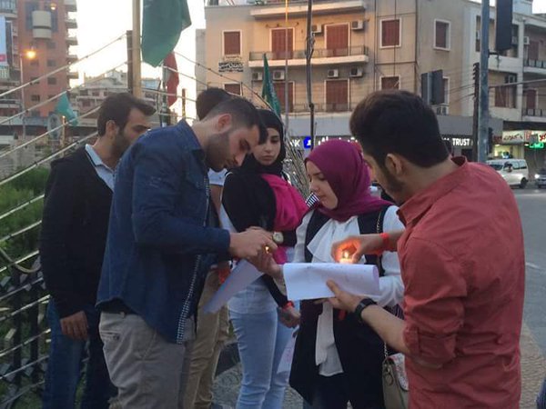 بالصور.. إعتصام دعماً لحلب في طرابلس 