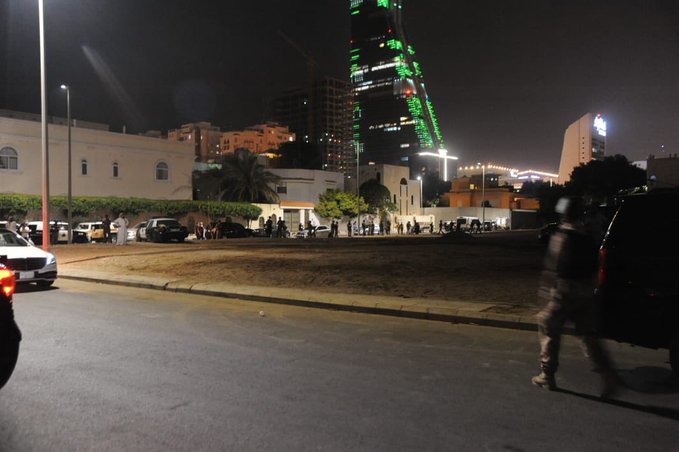 بالصورة: لحظة تطويق موقع مقتل الحارس الشخصي للملك سلمان