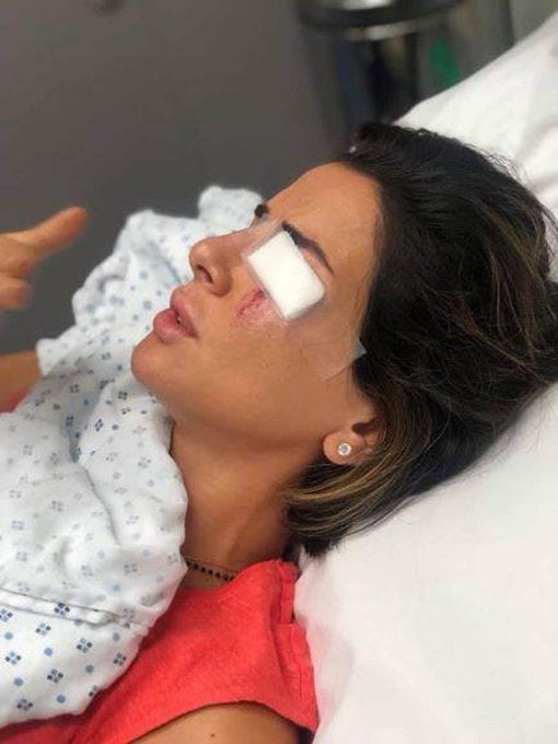 بالصور: انزلاق سيارة تابعة للـ"mtv"... وإصابة نوال بري