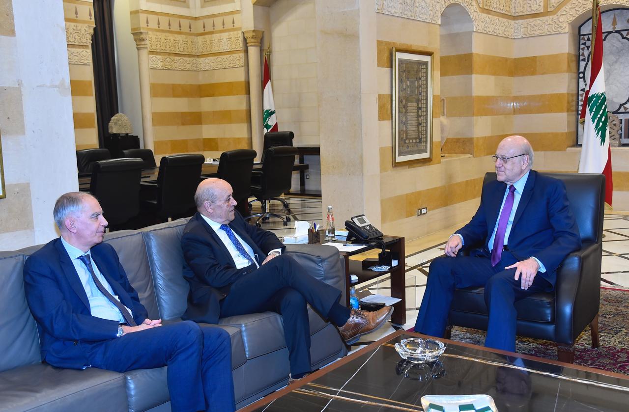 لقاءٌ بين لودريان وميقاتي