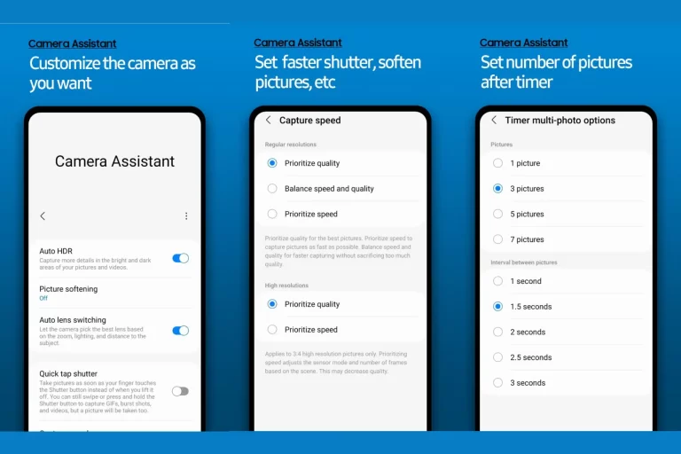 تحديث جديد ومميز لتطبيق Camera Assistant من شركة سامسونغ