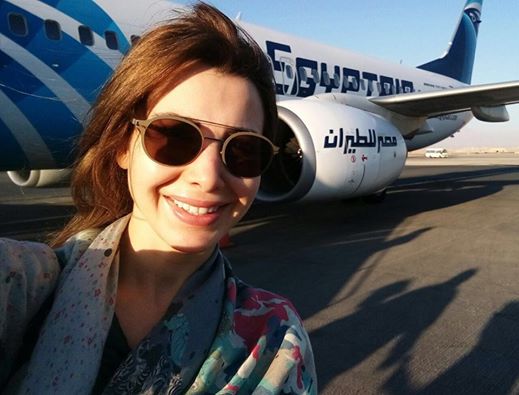 بالصورة.. نانسي عجرم تتضامن مع "مصر للطيران" 