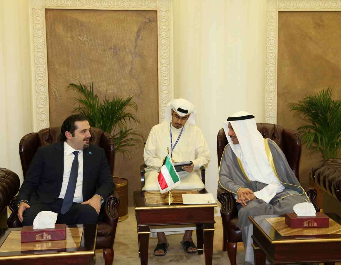 الحريري وأمير الكويت: لعلاقة جيدة مع إيران