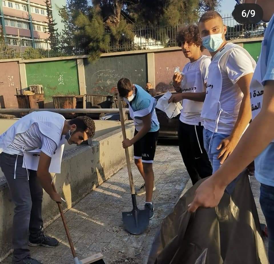 جمعية المقاصد تطلق فرقها التطوعية لتنظيف شوارع بيروت