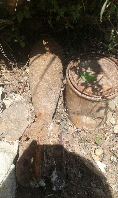 بالصورة.. العثور على قذيفة في الشياح