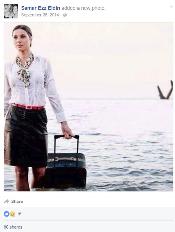 بالصورة.. مضيفة بالطائرة المنكوبة تنبأت بسقوطها قبل عامين !