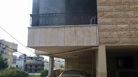 بالصور.. حريق داخل شقة في ذوق مكايل