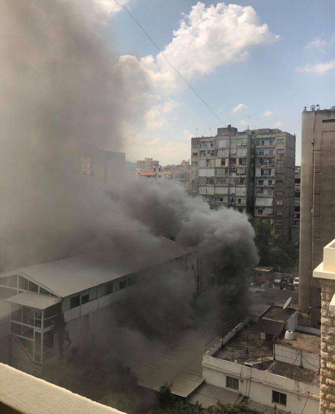 بالفيديو والصور: اندلاع حريق هائل في جل الديب